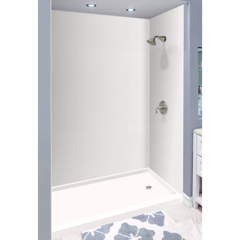 Transolid Expressions 32-in x 60-in x 96-in Glue to Wall Tub/Shower Wall Kit in White - Image 6