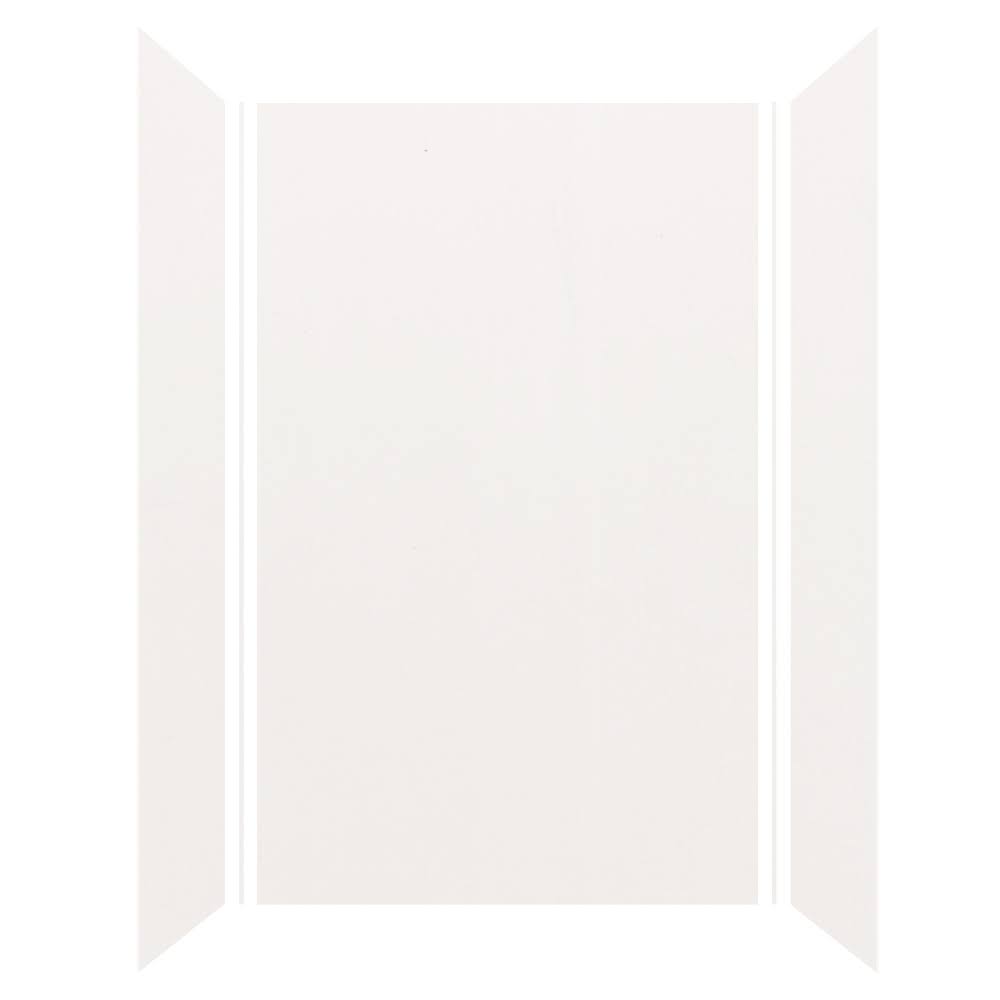 Transolid Expressions 32-in x 60-in x 96-in Glue to Wall Tub/Shower Wall Kit in White
