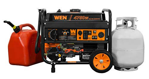 Wen DF475T 4750-Watt 120V/240V Dual Fuel Portable Generator with Wheel Kit and Electric Start – Carb Compliant - Image 8