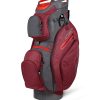 Sun Mountain 2019 C-130 5-Way Cart Bag, Red/Grey