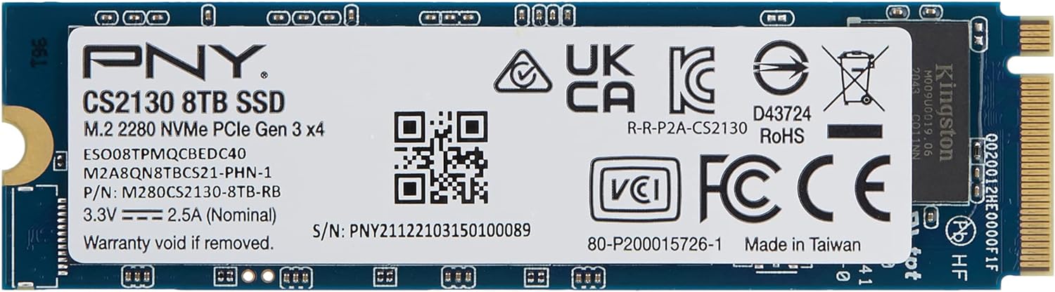 Data Storage CS2130 8TB M.2 NVMe Internal Solid State Drive (SSD) – M280CS2130-8TB-RB - Image 2